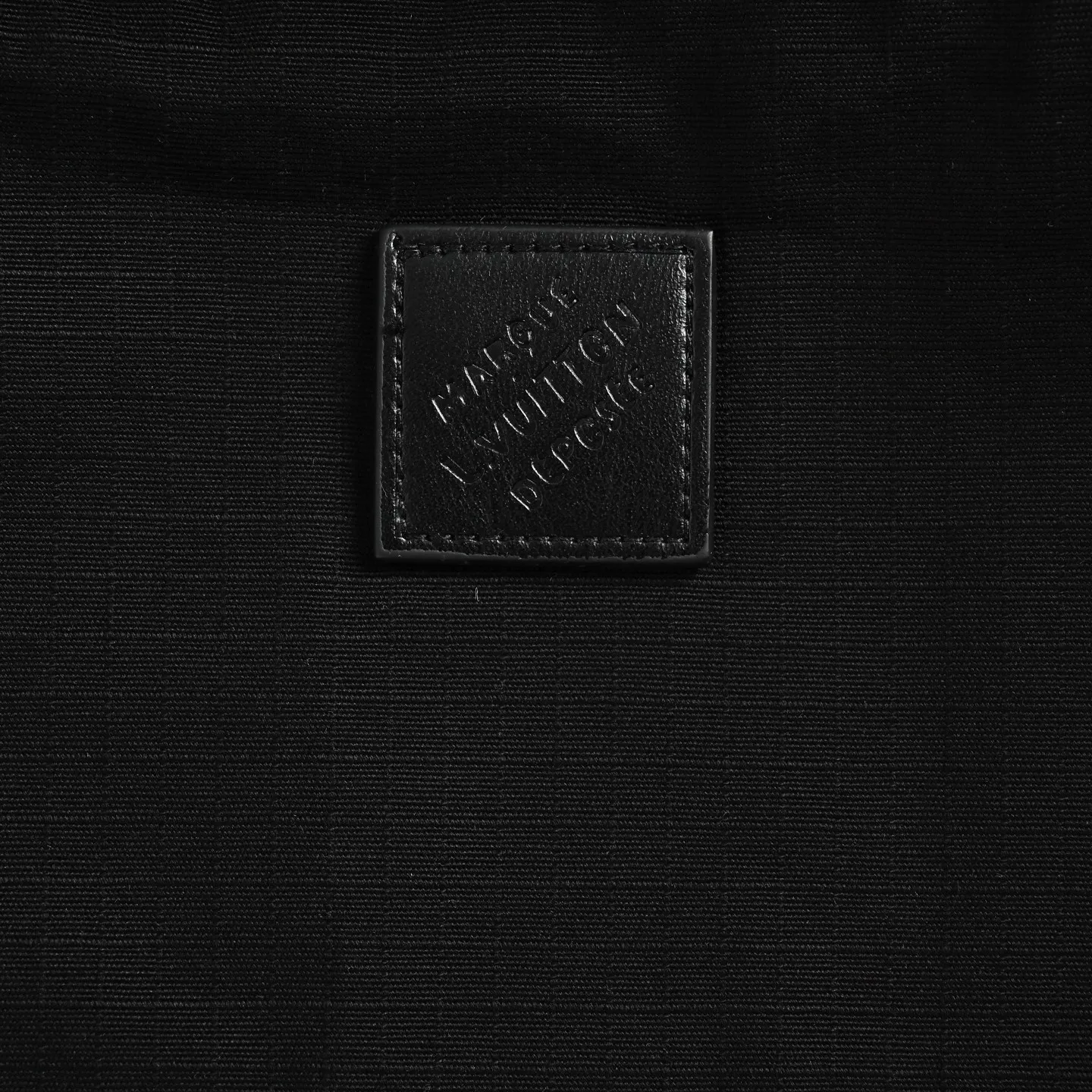 Louis Vuitton/Louis Vuitton metal logo sleeves and leather work jacket